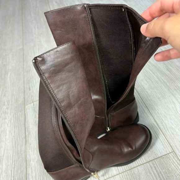 Kenneth Cole Classic Kennedy Scuba Boots flat heel in Brown size 4 - Picture 8 of 12